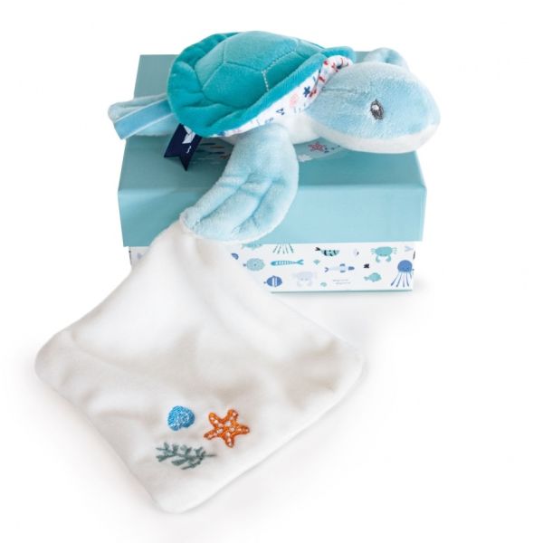 DC3658 - TORTUE avec doudou - amande - 1