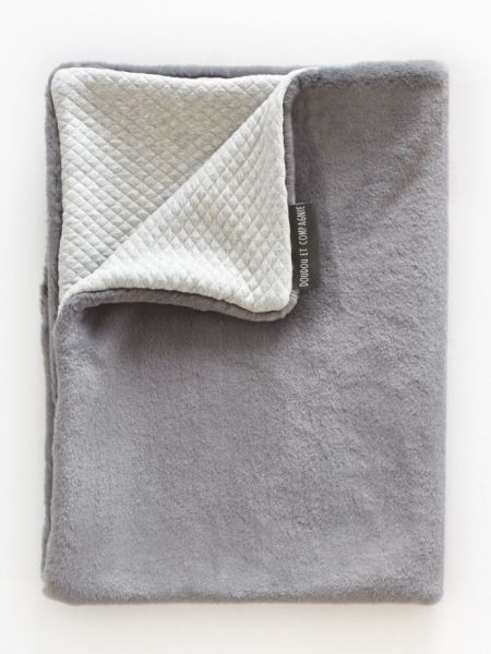 DC3721 - PLAID MOSAÏQUE - anthracite - BIENTÔT DISPO - 1