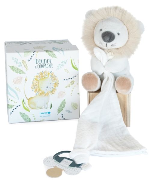 DC3788 - UNICEF PANTIN AVEC DOUDOU attache-sucette – Lion - 1