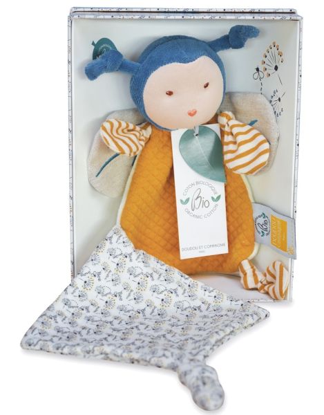 DC3847 - POLLEN L'ABEILLE BIO - Doudou attache sucette - 1