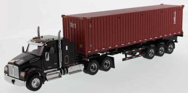 DCM71060 - KENWORTH T880 SFFA 6x4 avec porte container et container 40 Pieds TEX - 1