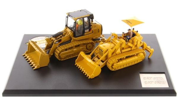 DCM85559 - Coffret Evolution Series avec deux chargeuses sur chenilles CATERPILLAR le 977 et le 963k avec les conducteurs - 1