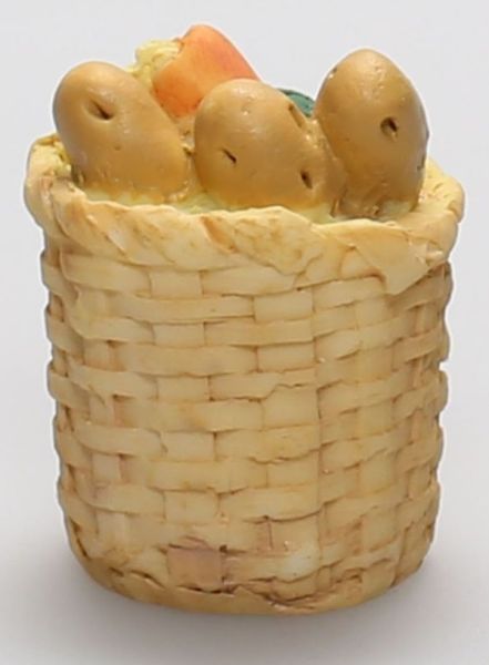 DELVIC075 - Panier à légumes miniature pour maison de poupée dimensions hauteur 3 cm largeur 2cm - 1