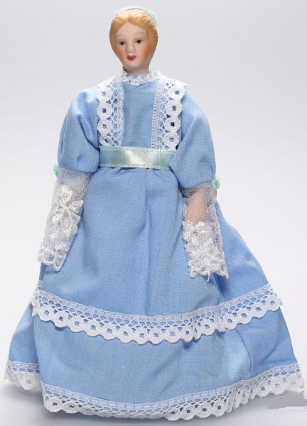 DELP102 - Femme miniature pour maison de poupée hauteur 15 cm - 1