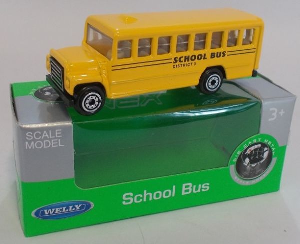 Miniature Bus scolaire americain jaune WELLY WEL52033W Collect World