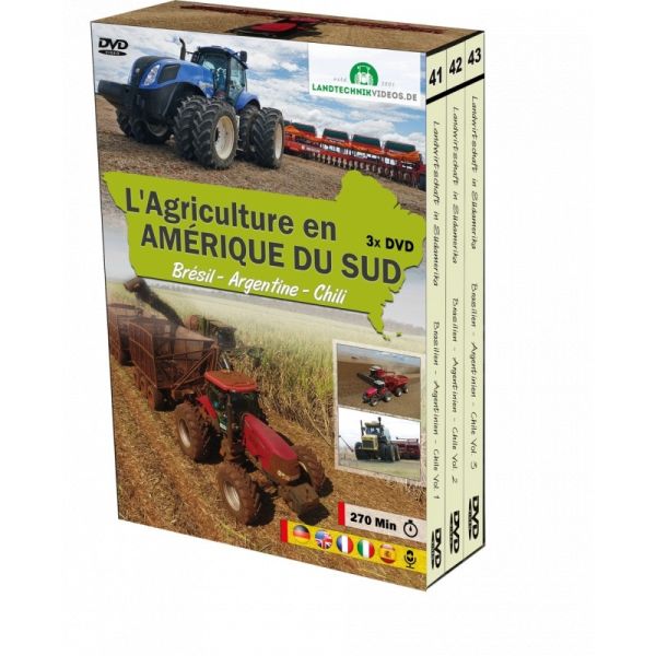 DVDPACKUS - Pack de 3 DVD Agriculture en Amérique du Sud ( Brésil, Argentine et Chili) - 1