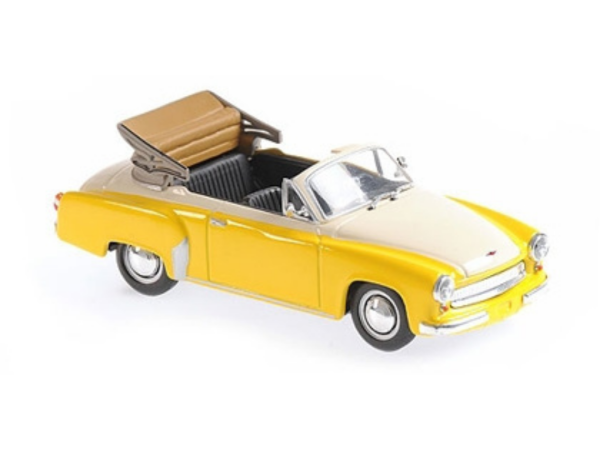 MXC940015931 - WARTBURG A311 Cabriolet 1958 Jaune et Blanche - 1