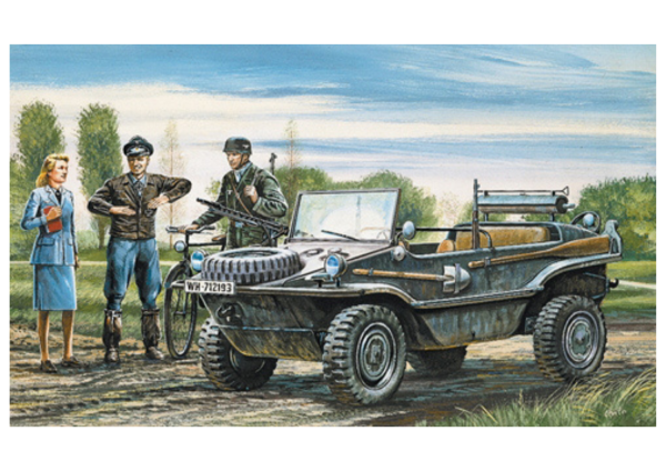 ITA0313 - Véhicule Schwimmwagen à assembler et à peindre - 1