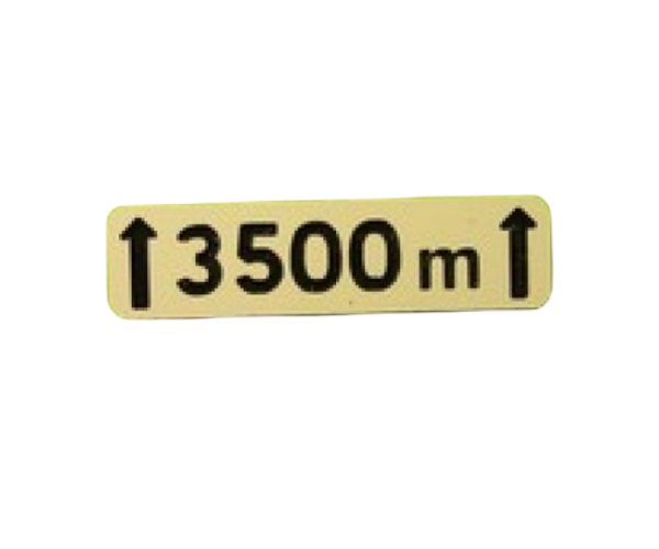 MCD-029 - Panonceau signalisation Sur 3500m - En kit - 1