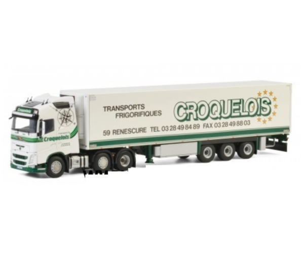 WSI01-2686 - VOLVO FH GL 6x2 avec semi frigo CROQUELOIS - 1