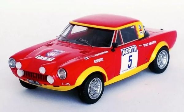 TRODSN149 - FIAT 124 Abarth Rallye #5 1000 Lakes rallye 1974 L.KINNUNEN / A.AHO - Limitée à 150ex. - 1
