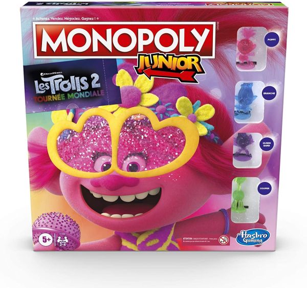 HASE7493101 - MONOPOLY Junior LES TROLLS 2 - 1