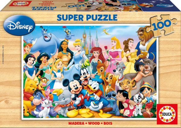 EDU12002 - Puzzle 100 Pièces Personnages de DISNEY - 1