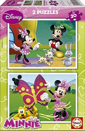 EDU15135 - 2 Puzzles 20 Pièces DISNEY- Minnie - 1