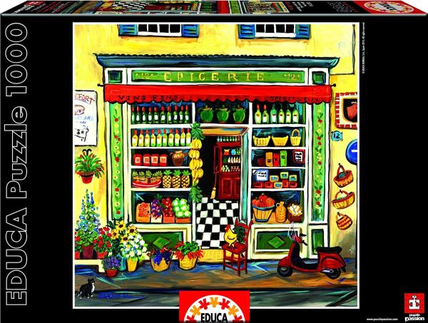 EDU15316 - Puzzle 1000 Pièces L'épicerie de Suzanne ETIENNE 53.5 x 52 cm - 1