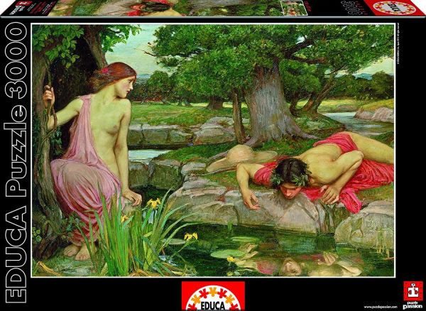 EDU15541 - Puzzle 3000 Pièces Echo et narcisse de J.W. WETERHOUSE 120 x 85 cm - 1