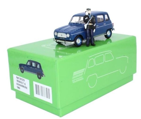 Voiture Miniature Norev Renault De La Gendarmerie Nationale - Échelle 3 Inches - ZAMAC - Neuf