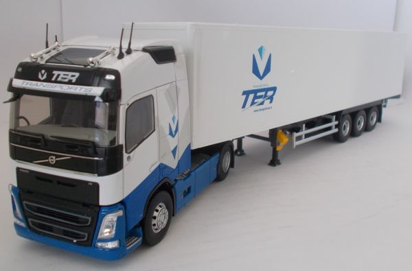 ELI115635 - VOLVO FH04 500 Globetrotter 4x2 et remorque caisse rigide Transports TER - 1