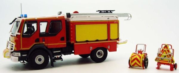 ELI115942 - RENAULT D14 4x4 pompier CCR Gallin neutre limité à 450 exemplaires - 1