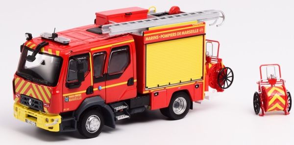ELI115944 - RENAULT D12 Marins Pompier de Marseille FPTL Gigamex BMPM avec enrouleurs limité à 500 exemplaires - 1