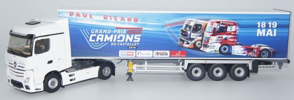ELI116545 - MERCEDES BENZ Actros 2 4x2 et remorque caisse rigide Grand Prix Camion du Castelet 2019 - 1