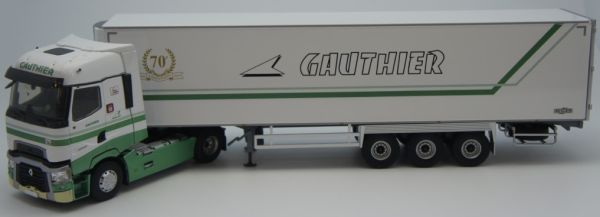 ELI116572 - RENAULT T250 4x2 et remorque frigo Chereau transport Gauthier - 1