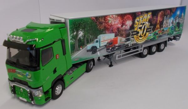 ELI116614 - RENAULT T520 High 4x2 et remorque frigo Chereau STAF 50e anniversaire - 1