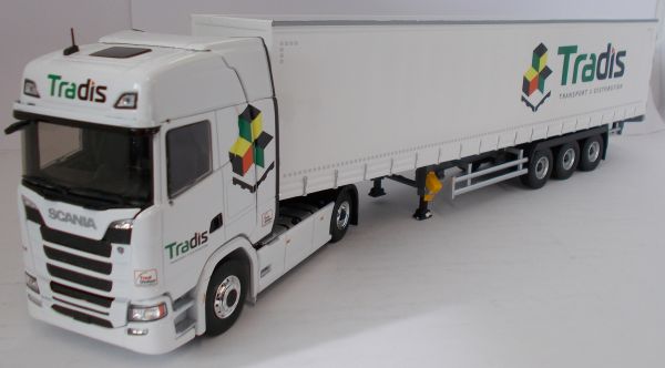 ELI116706 - SCANIA S500 4x2 et remorque Tautliner Transports Tradis - 1