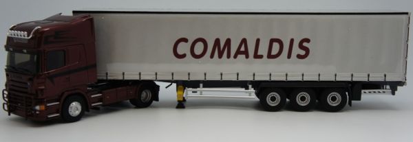 ELI116709 - SCANIA Série R Topline 4x2 et remorque Tautliner transports Comaldis - 1