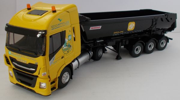 ELI116751 - IVECO Stralis NP 4x2 et remorque benne basculante Fruehauf transports Delmonico Dorel - 1