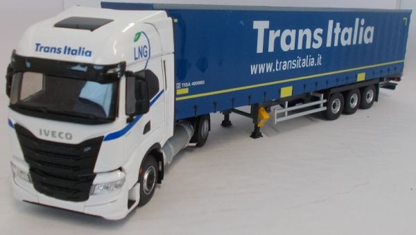 ELI116790 - IVECO S-Way NP 460 4x2 et remorque Tautliner transports TRANS ITALIA - 1