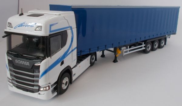 ELI116836 - SCANIA S 500 4x2 et remorque Tautliner bâchée Transports BIOLO - 1