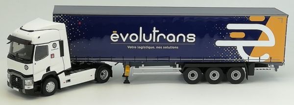 ELI116851 - RENAULT T 460 4x2 et remorque Tautliner Transports EVOLUTRANS - 1