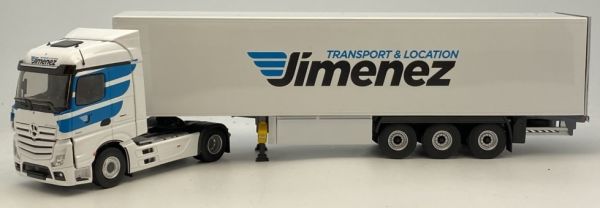 ELI116870 - MERCEDES BENZ Nouvel Actros 1851 4x2 et remorque fourgon Transports JIMENEZ - 1