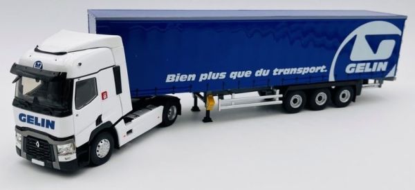 ELI116877 - RENAULT T 4x2 et remorque Tautliner Transports GELIN - 1