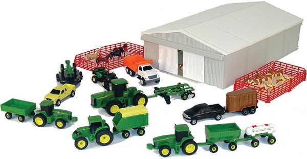 T46276B1 - Coffret 70 pièces JOHN DEERE échelle environ 1/72 - 1