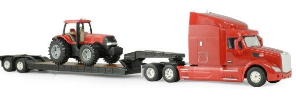 ERT46358 - PERTERBILT 579 avec plateau et CASE Magnum MX305 - 1