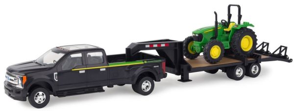 ERT46630 - FORD Pick-up F-350 avec remorque porte engins et tracteur JOHN DEERE 5075 E - 1