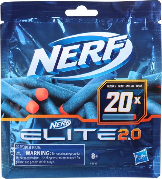 Recharge 20 fléchettes en mousse NERF Elite 2.0