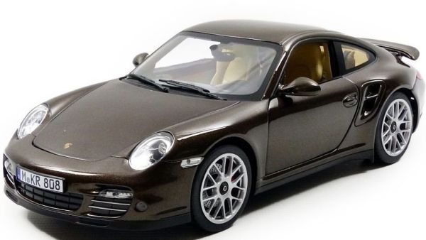 NOREV Porsche 911 Turbo 2010 Echelle 1:18 Voiture Miniature - Gris