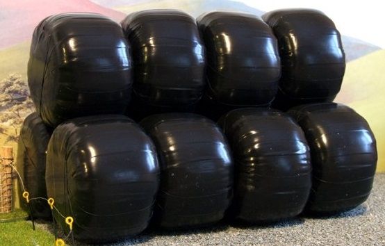 FB035 - 10 Balles enrubannées noires - En miniature - 1