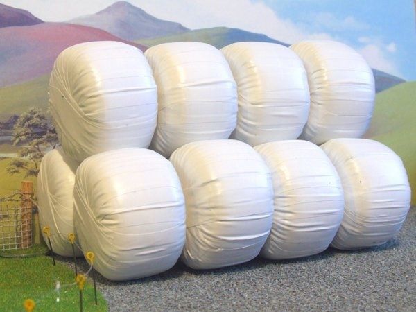 FB035W - 10 Balles enrubannées Blanches - En miniature - 1