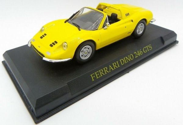 MAGFERDINO - FERRARI Dino 246 GTS 1972 jaune toit ouvert vendue sous blister - 1