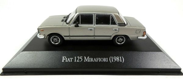 MAGARGAQV09 - FIAT 125 Mirafiori 1981 berline 4 portes grise vendue sous blister - 1