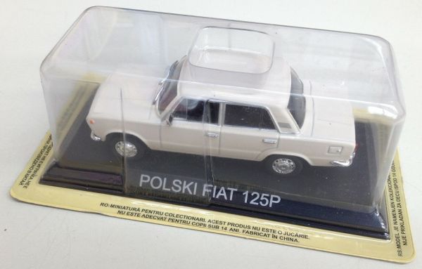 MAGLCFI125P - FIAT 125P Polski 1967 berline 4 portes blanche vendue sous blister - 1