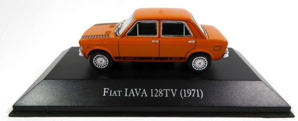 MAGARG36 - FIAT Iava 128 TV 1971 orange berline 4 portes vendue sous blister - 1