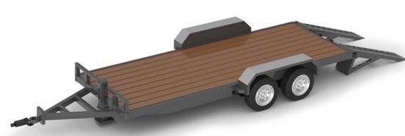 FIGE50-3421 - Plateau 2 Essieux Noir - 1