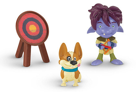 FISY8359 - Figurines MIKE ET LE CHEVALIER - TROLLI et TIM - 1