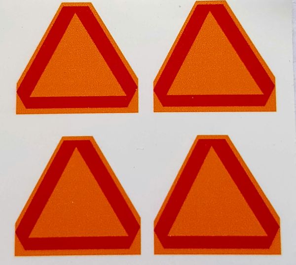 FM00032 - Lot de 4 Triangles de signalisation pour tracteur - 1