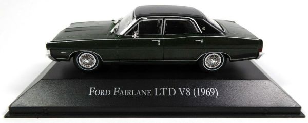 MAGARG41 - FORD Fairlaine LTD V8 1969 berline 4 porte verte toit noir vendue sous blister - 1